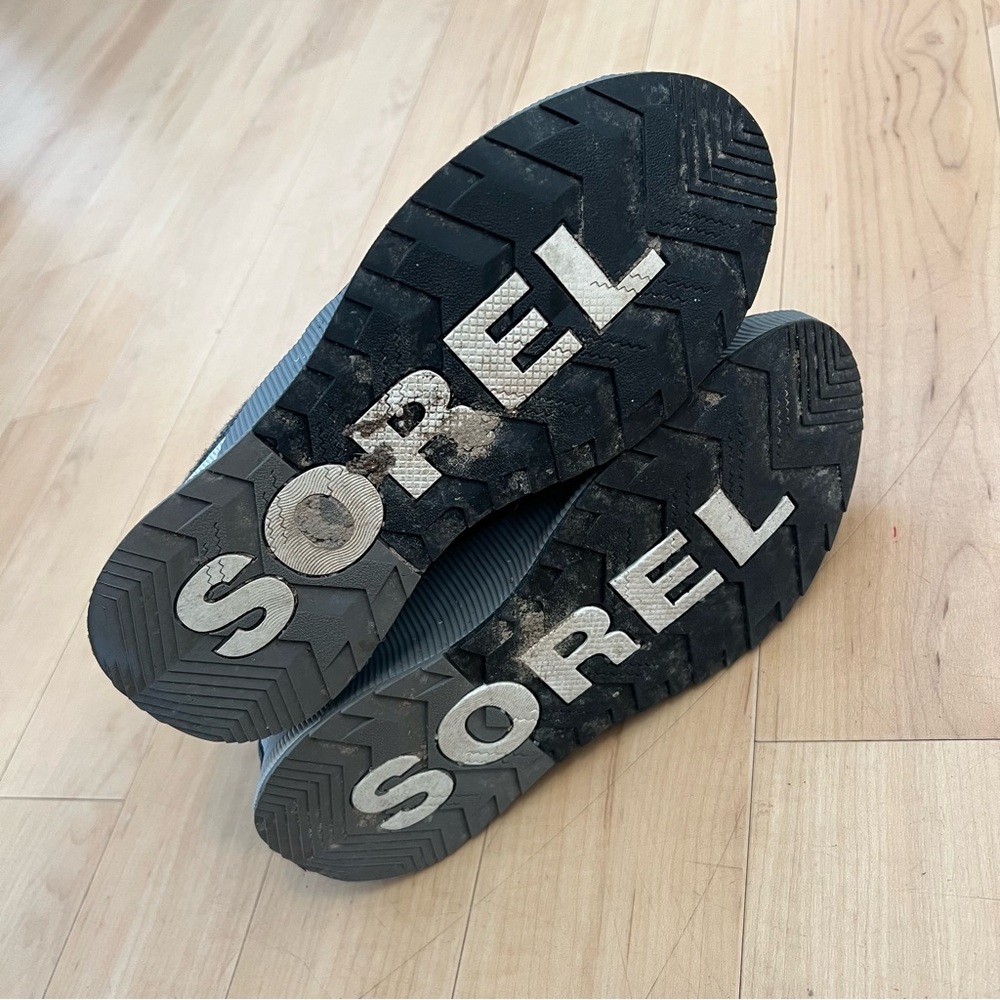 Sorel Black Winter Boots with Waterproof Traction - Picture 7 of 8